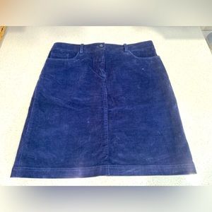 Brooks Brothers navy corduroy skirt